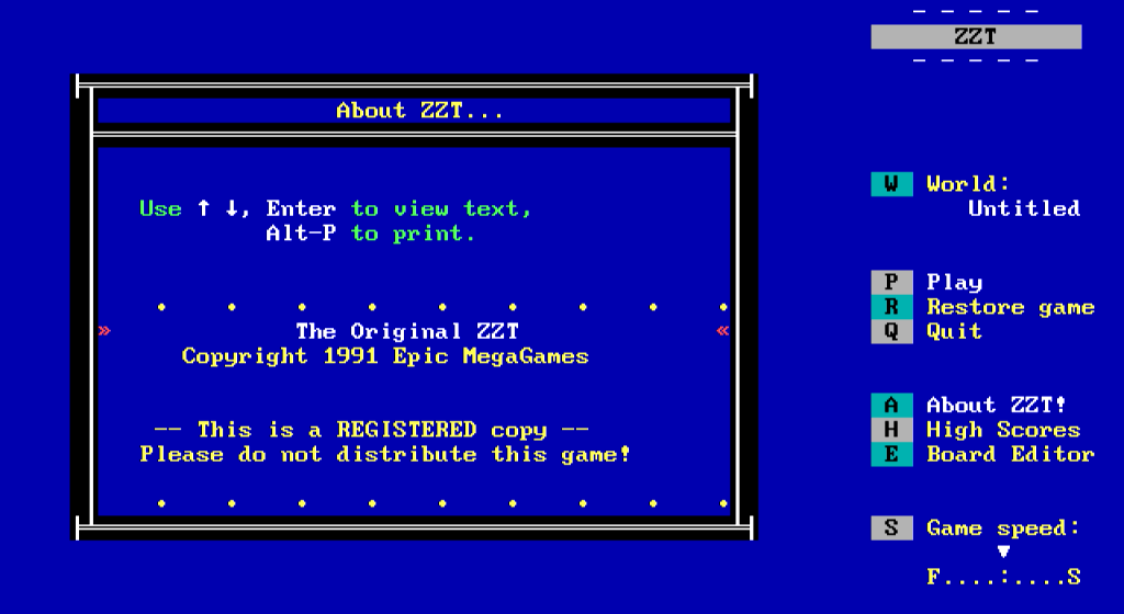 ZZT! instal the last version for ios