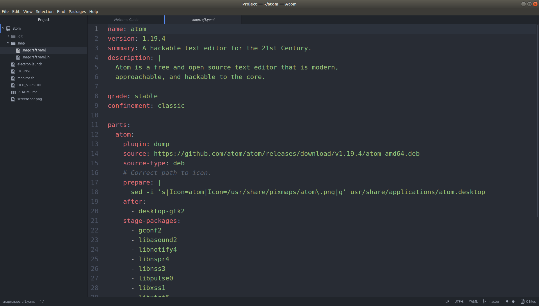 make atom default editor in filezilla for ubuntu