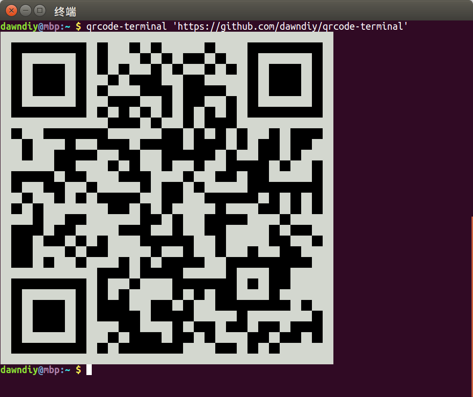 Install qrcodeterminal on Linux Snap Store