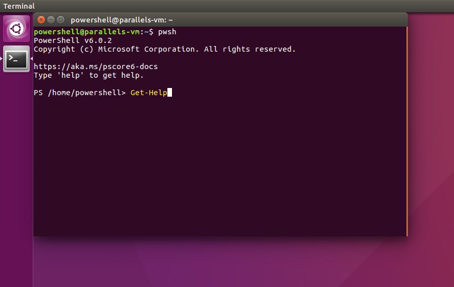 power shell in ubuntu 截图