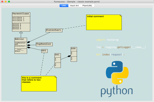 Install Pynsource - UML tool for Python on KDE Neon using ...