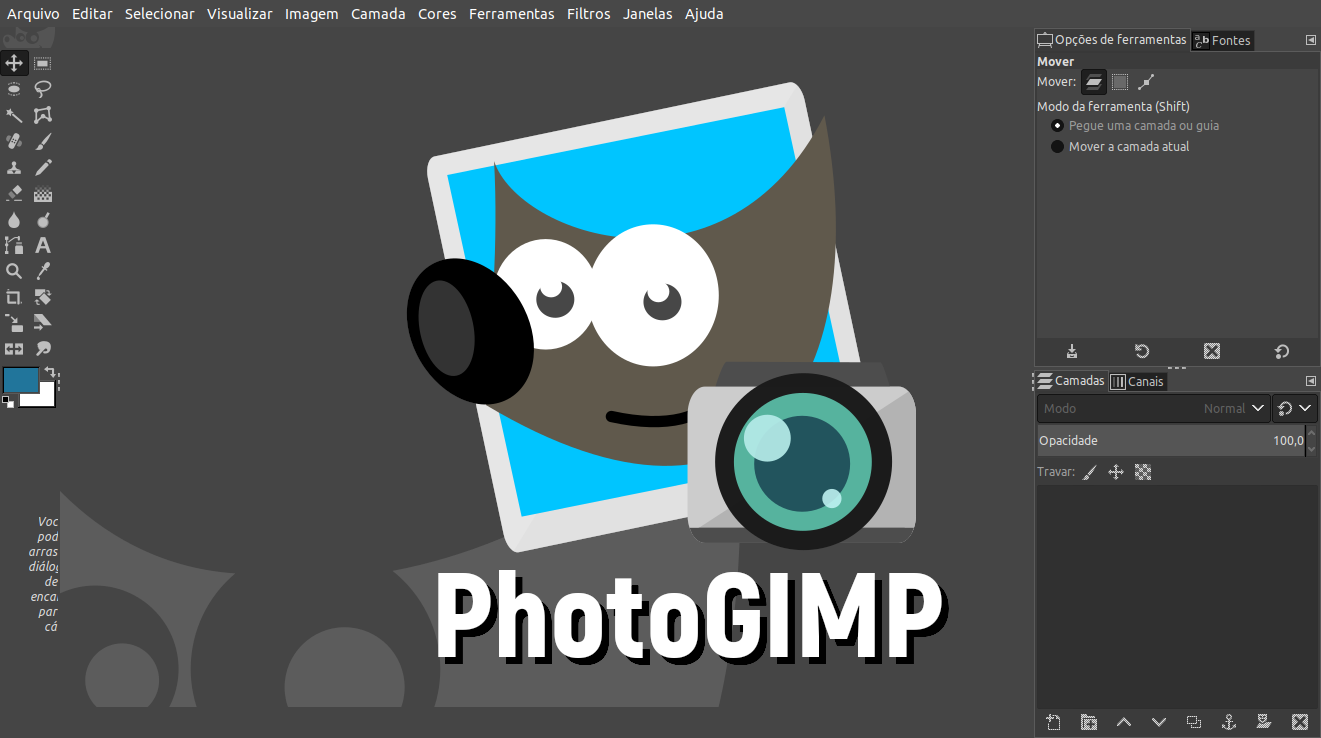 Install photogimp on linux snap store