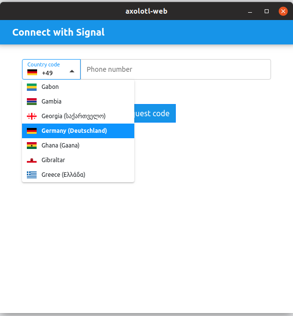 Axolotl -  A crossplatform signal client - An signal client.