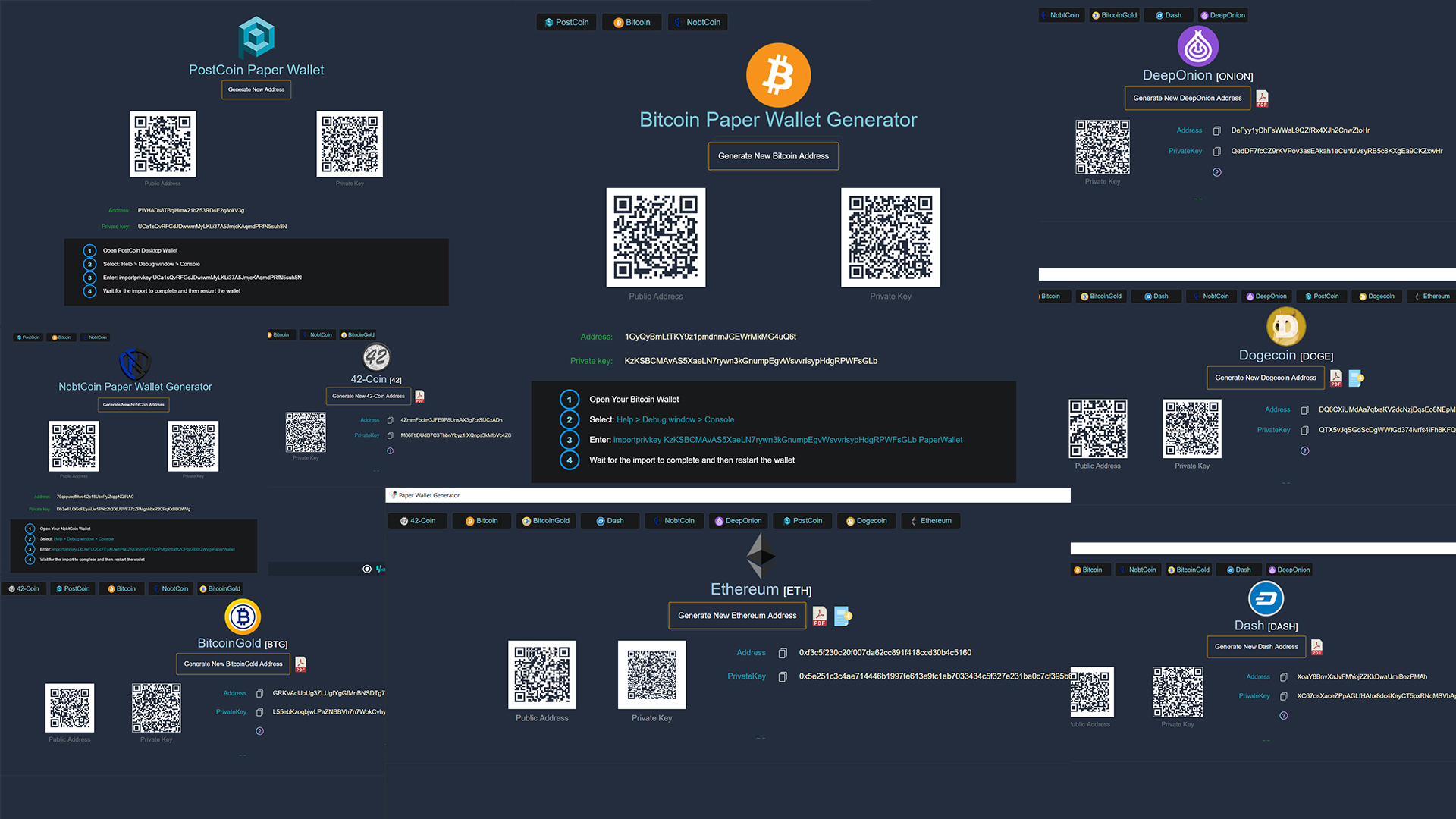 paper crypto wallet generator