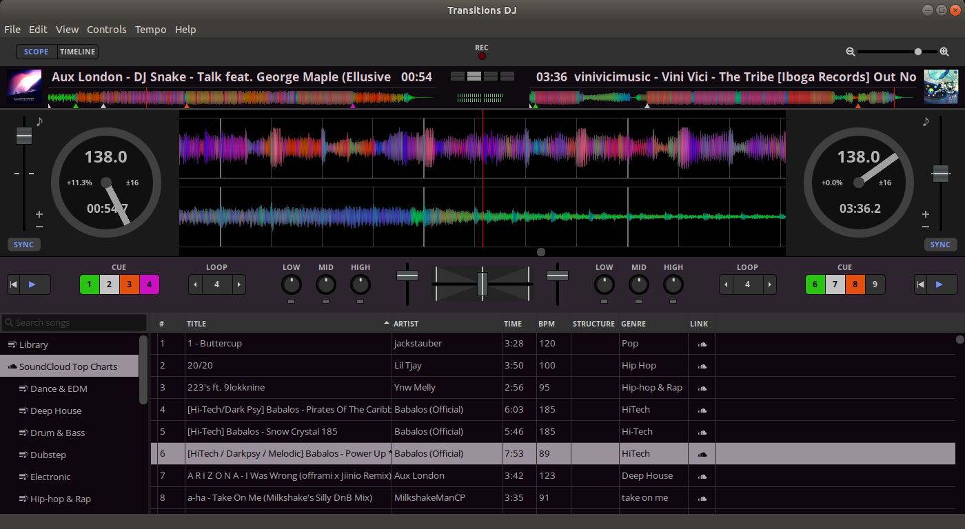 install transitions dj