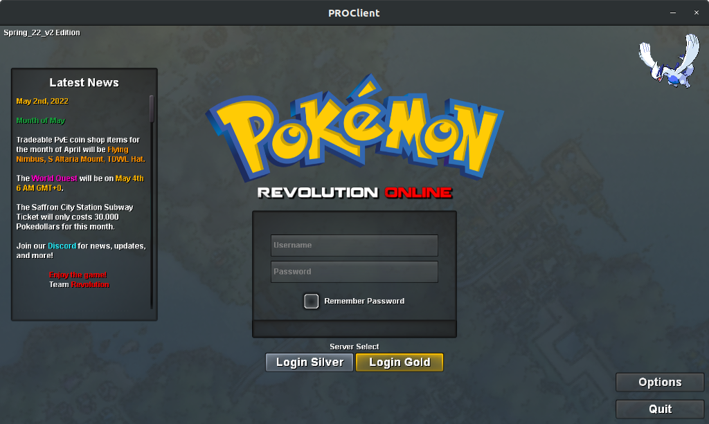 Install Pokemon Revolution Online on Pop!_OS using the Snap Store