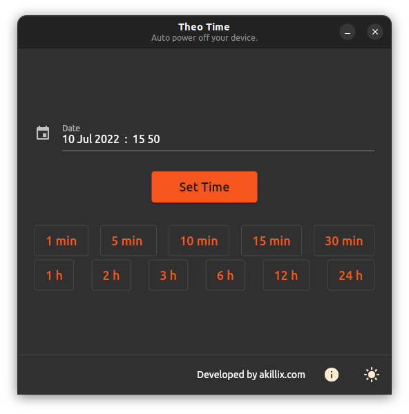 Install Theo Timer on Arch Linux using the Snap Store Snapcraft