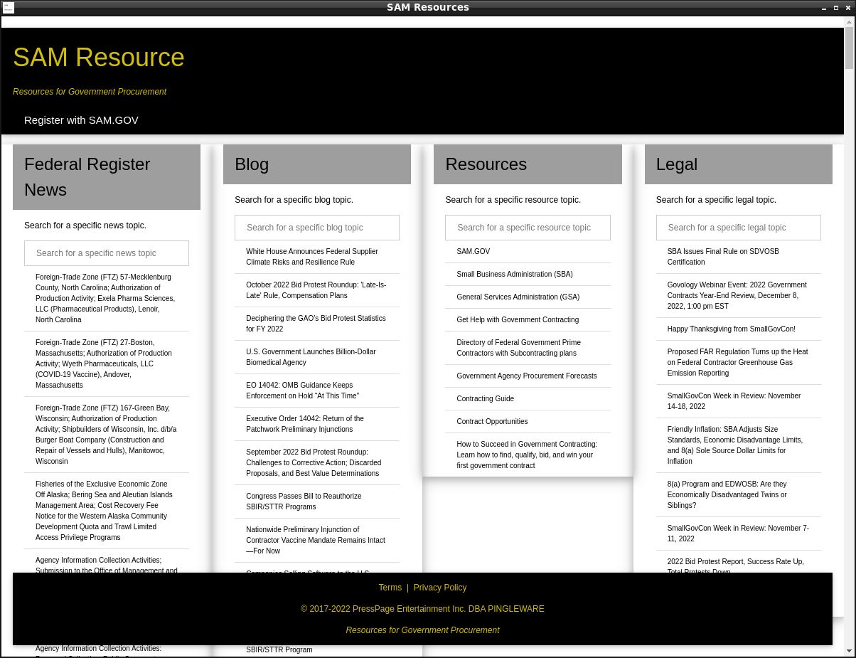 Install resource for sam on linux snap store