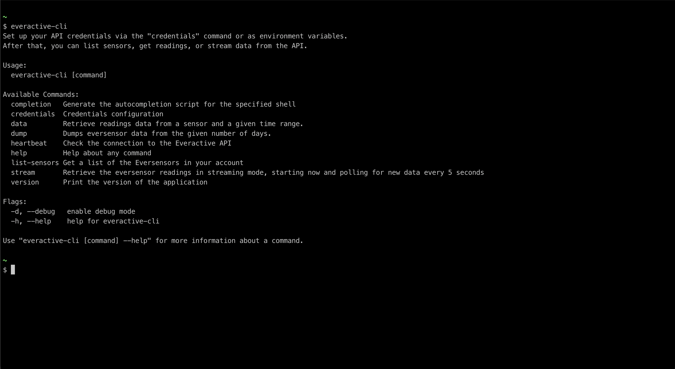 Install everactive cli on linux snap store