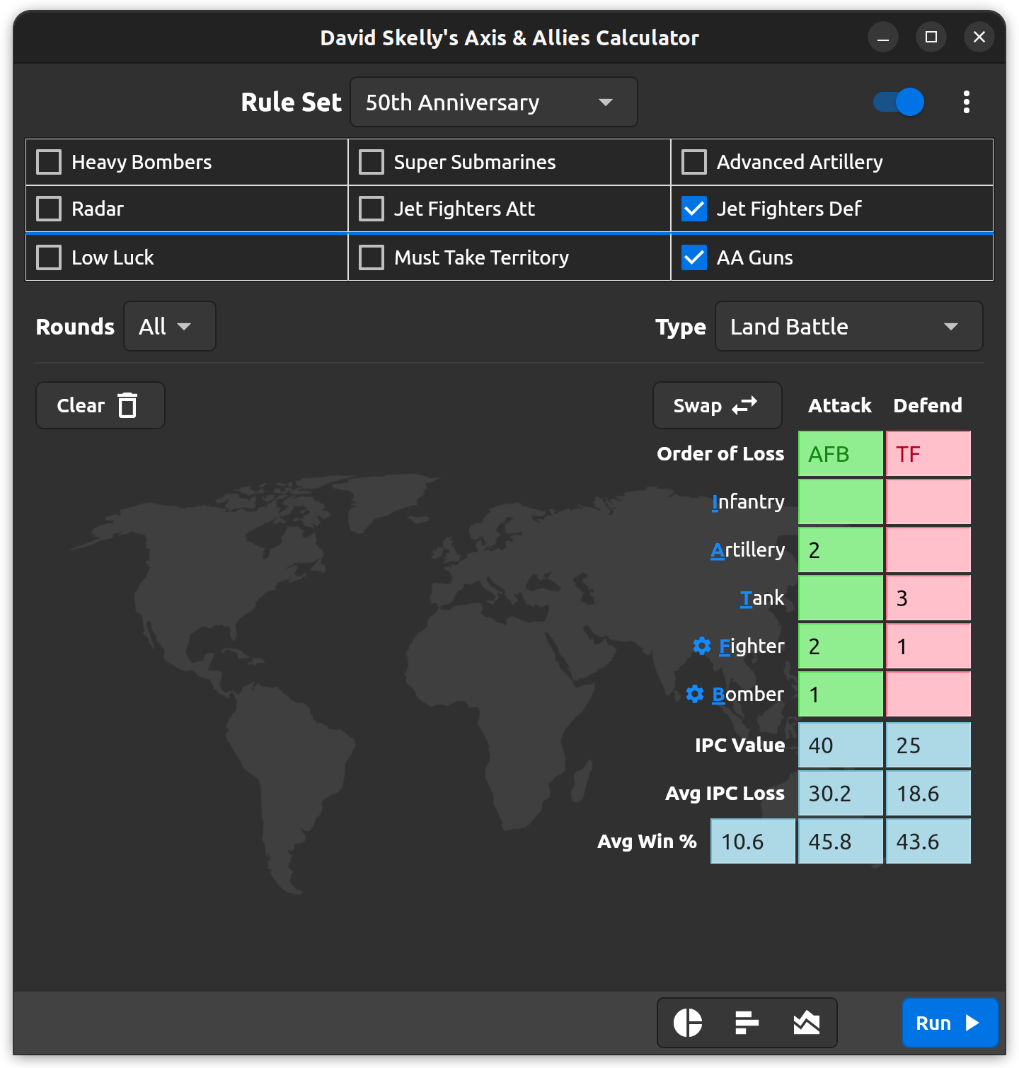 Install David Skelly's Axis & Allies® Calculator on Linux Snap Store