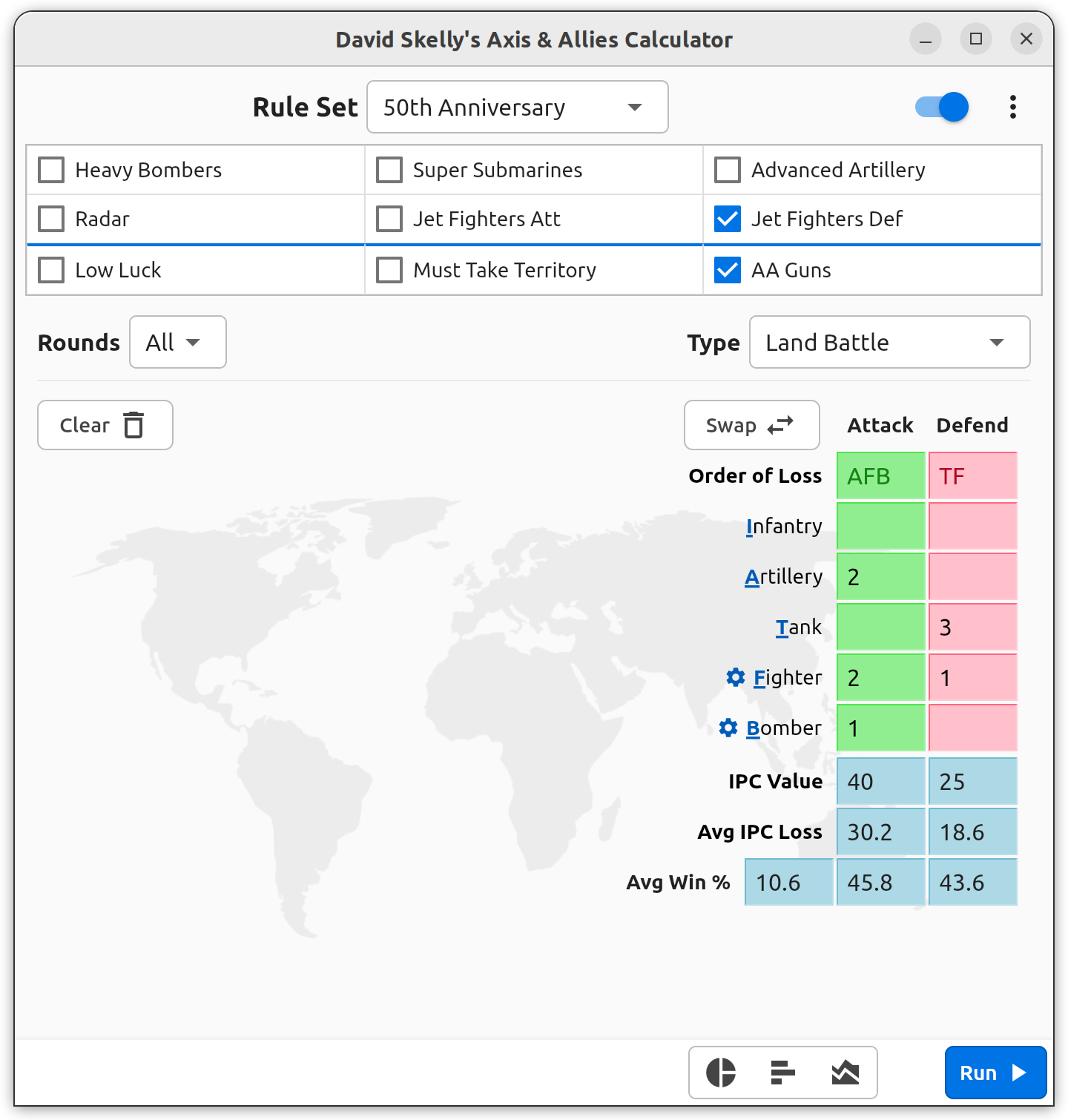 Install David Skelly's Axis & Allies® Calculator on Linux Snap Store