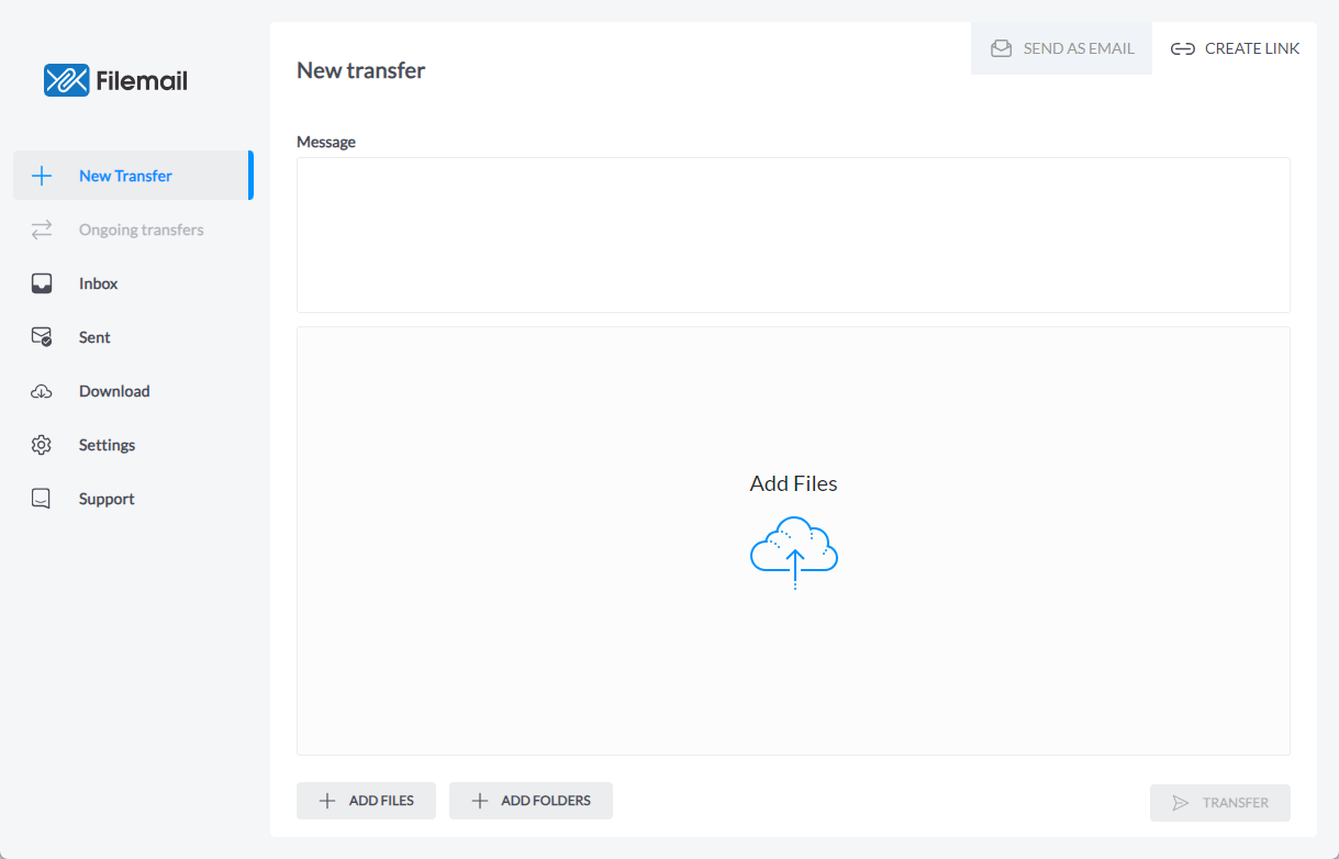 Install filemail desktop on linux snap store