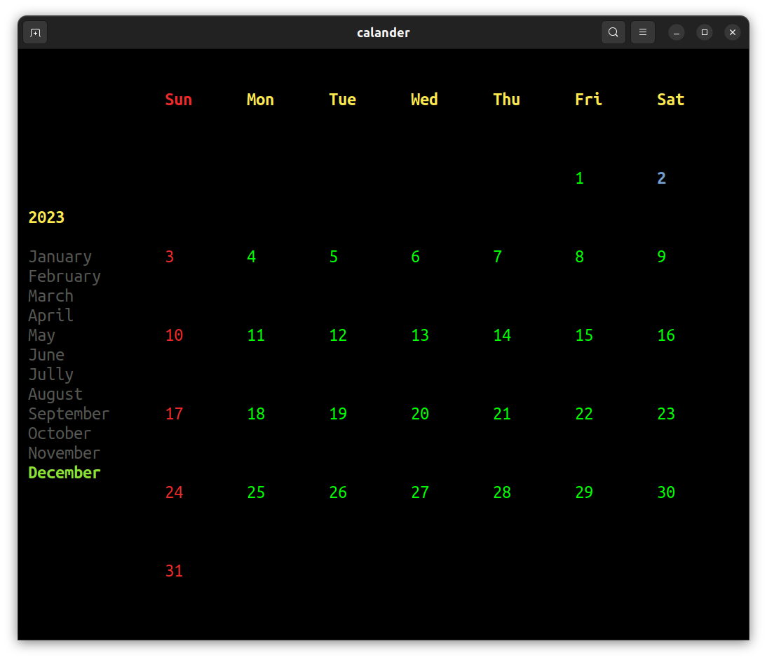Install calander on Arch Linux using the Snap Store | Snapcraft