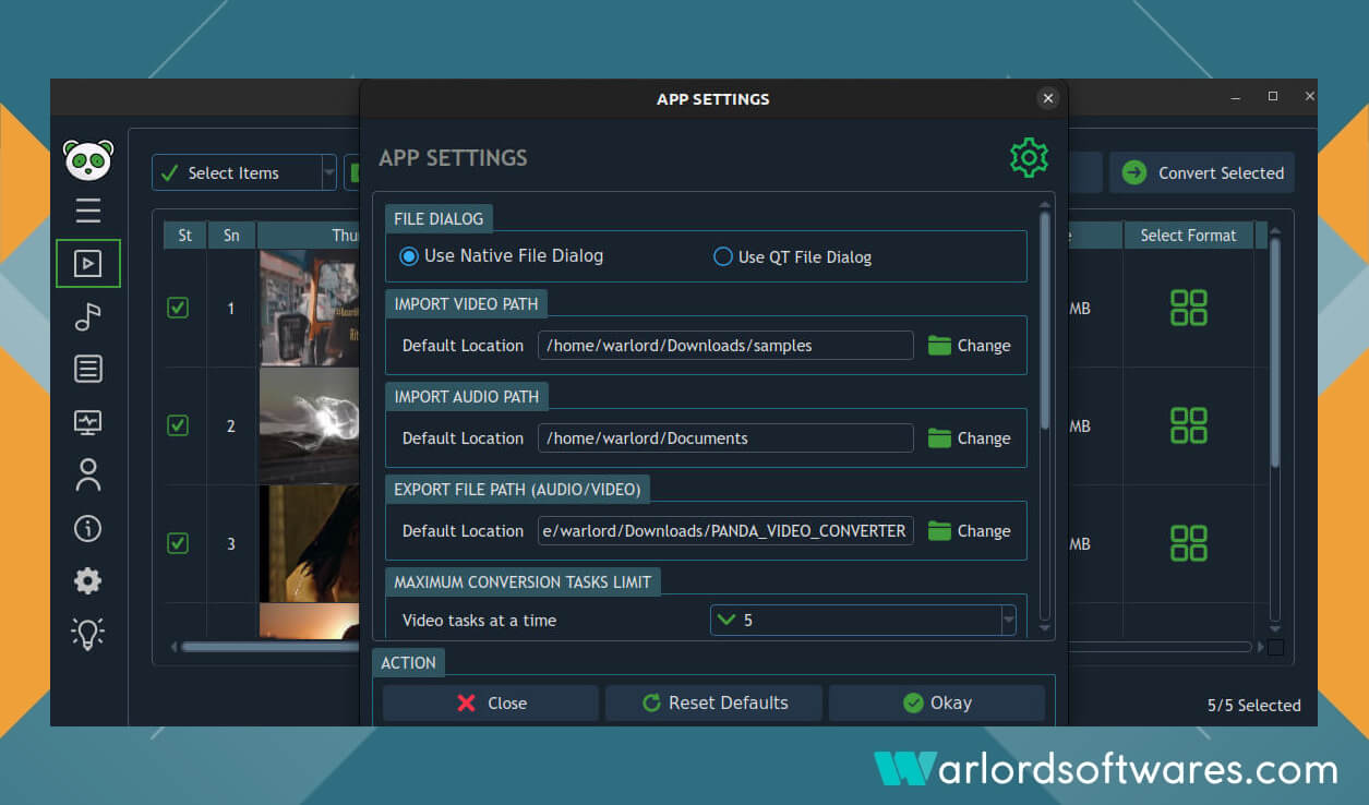 Install FFmpeg GUI Panda converter on Linux Snap Store