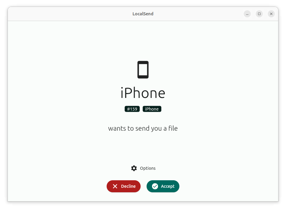 Install LocalSend on Debian using the Snap Store Snapcraft