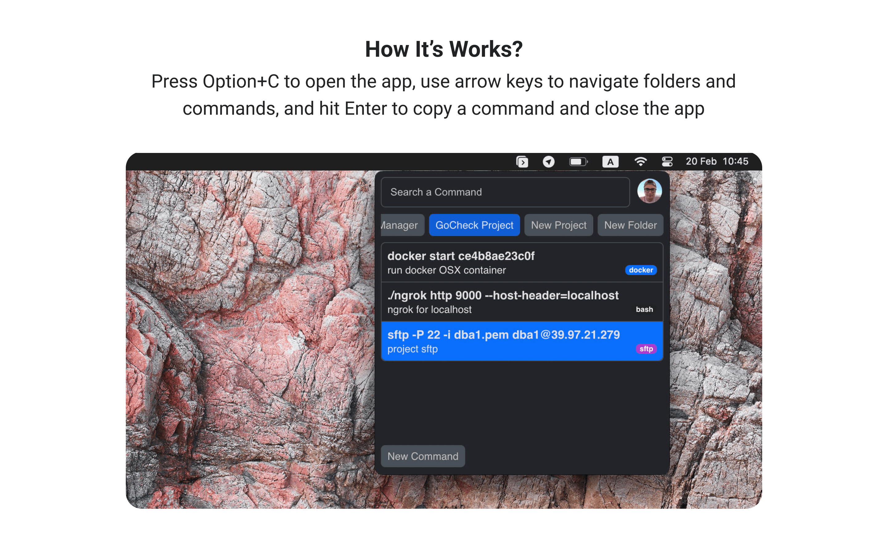 Install commands manager on linux snap store